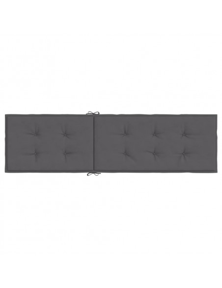 Cuscino per Sdraio Antracite (75+105)x50x3 cm