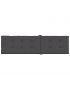 Cuscino per Sdraio Antracite Mélange (75+105)x50x3cm in Tessuto