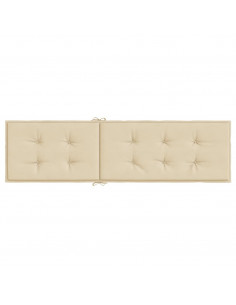 Cuscino per Sdraio Beige (75+105)x50x3 cm