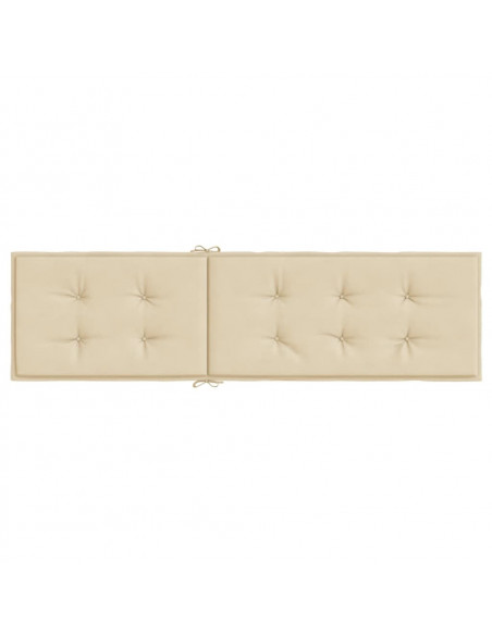 Cuscino per Sdraio Beige (75+105)x50x3 cm