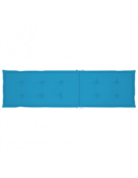 Cuscino per Sdraio Blu (75+105)x50x3 cm