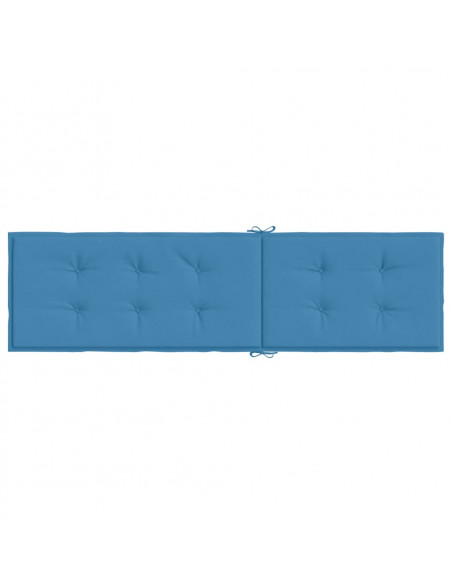 Cuscino per Sdraio Blu Mélange (75+105) x 50 x 4 cm in Tessuto