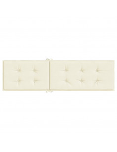Cuscino per Sdraio Crema (75+105)x50x3 cm