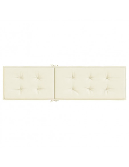 Cuscino per Sdraio Crema (75+105)x50x3 cm