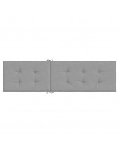 Cuscino per Sdraio Grigio (75+105)x50x3 cm