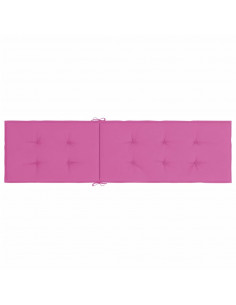 Cuscino per Sedia a Sdraio Rosa in Tessuto Oxford