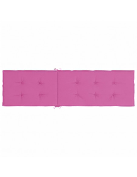 Cuscino per Sedia a Sdraio Rosa in Tessuto Oxford