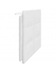 Cuscino Testiera Bianco 120 cm in Similpelle