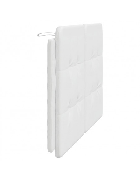 Cuscino Testiera Bianco 120 cm in Similpelle