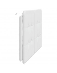 Cuscino Testiera Bianco 140 cm in Similpelle