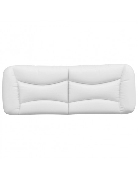 Cuscino Testiera Bianco 140 cm in Similpelle