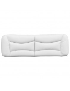 Cuscino Testiera Bianco 160 cm in Similpelle