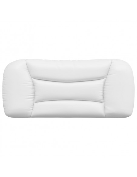 Cuscino Testiera Bianco 90 cm in Similpelle