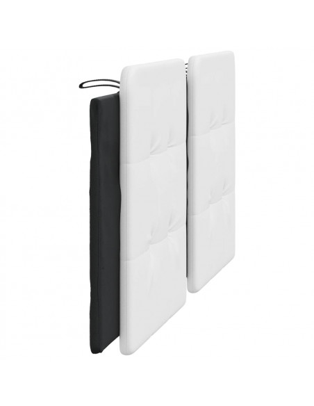 Cuscino Testiera Bianco e Nero 180 cm in Similpelle