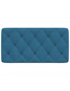 Cuscino Testiera Blu 100 cm in Velluto