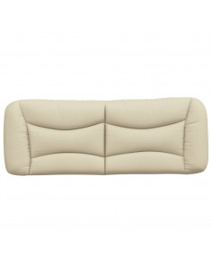 Cuscino Testiera Crema 120 cm in Tessuto
