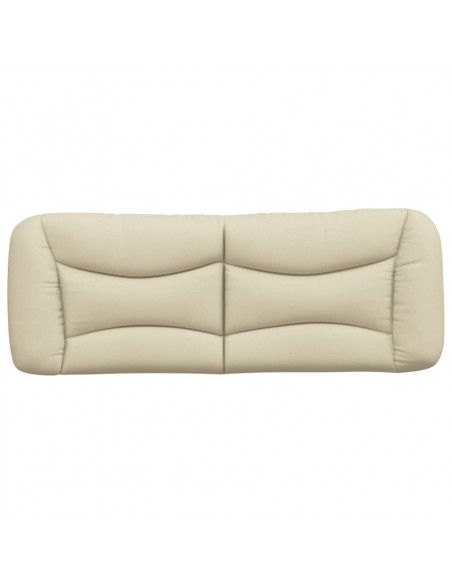 Cuscino Testiera Crema 120 cm in Tessuto