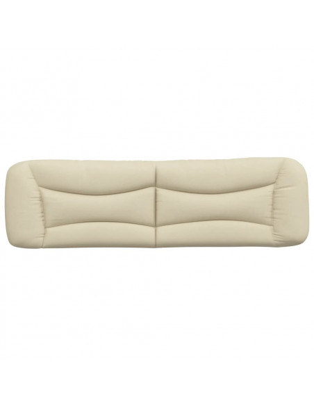 Cuscino Testiera Crema 180 cm in Tessuto