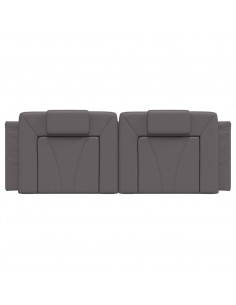 Cuscino Testiera Grigio 140 cm in Similpelle
