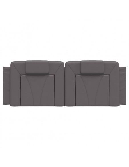 Cuscino Testiera Grigio 140 cm in Similpelle