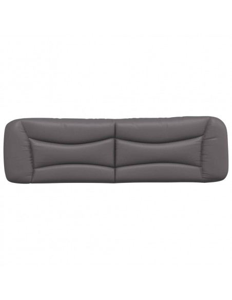 Cuscino Testiera Grigio 180 cm in Similpelle