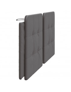 Cuscino Testiera Grigio 200 cm in Similpelle