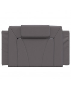 Cuscino Testiera Grigio 80 cm in Similpelle