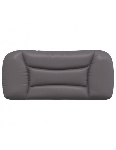 Cuscino Testiera Grigio 90 cm in Similpelle
