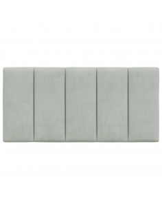 Cuscino Testiera Grigio Chiaro 100 cm in Velluto