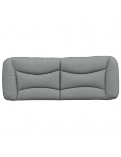 Cuscino Testiera Grigio Chiaro 120 cm in Tessuto