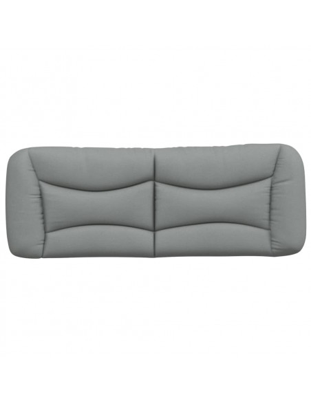 Cuscino Testiera Grigio Chiaro 120 cm in Tessuto
