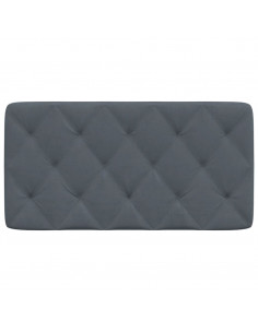 Cuscino Testiera Grigio Scuro 100 cm in Velluto