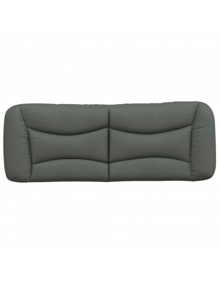 Cuscino Testiera Grigio Scuro 140 cm in Tessuto