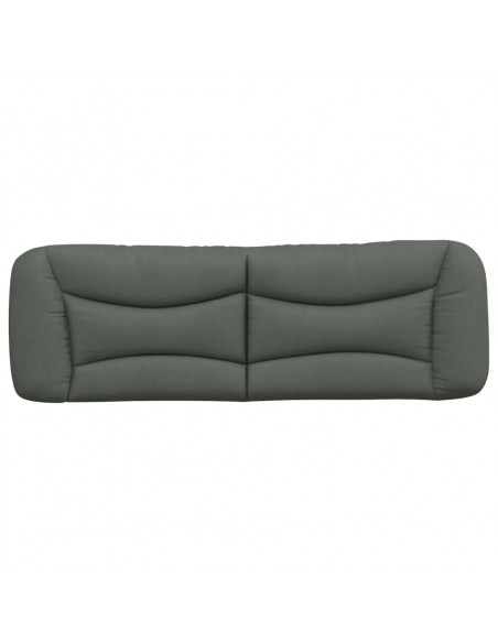 Cuscino Testiera Grigio Scuro 160 cm in Tessuto