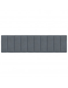 Cuscino Testiera Grigio Scuro 180 cm in Velluto