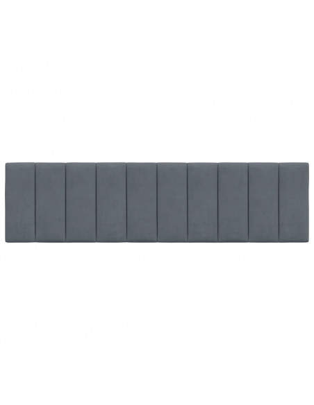 Cuscino Testiera Grigio Scuro 180 cm in Velluto