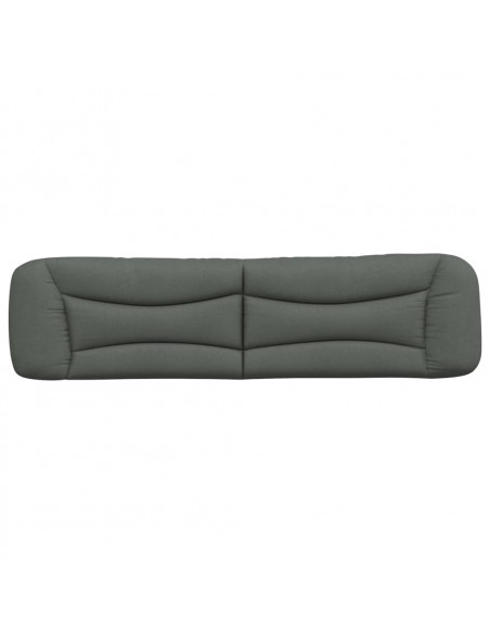 Cuscino Testiera Grigio Scuro 200 cm in Tessuto