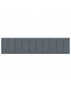 Cuscino Testiera Grigio Scuro 200 cm in Velluto