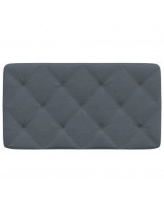 Cuscino Testiera Grigio Scuro 90 cm in Velluto