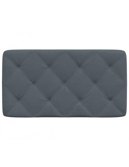 Cuscino Testiera Grigio Scuro 90 cm in Velluto