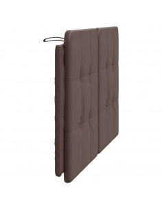 Cuscino Testiera Marrone 120 cm in Similpelle