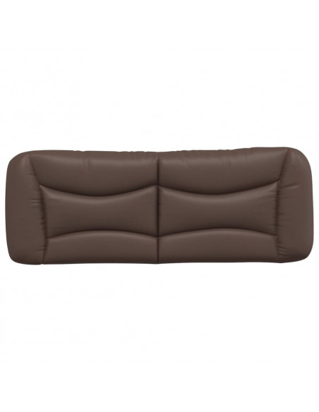Cuscino Testiera Marrone 120 cm in Similpelle