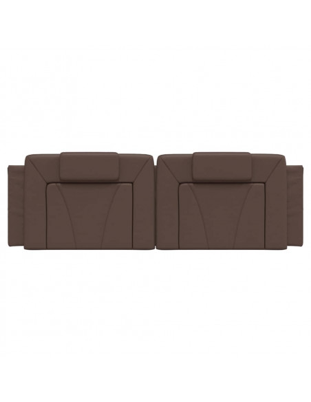 Cuscino Testiera Marrone 160 cm in Similpelle
