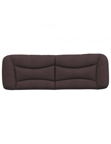 Cuscino Testiera Hvar Marrone Scuro 160 cm in Tessuto
