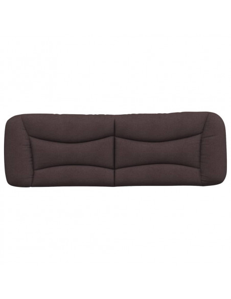 Cuscino Testiera Marrone Scuro 160 cm in Tessuto