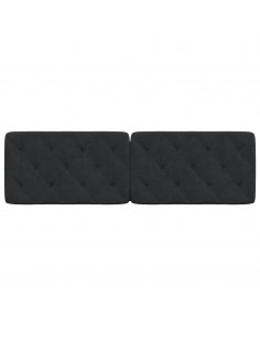 Cuscino Testiera Nero 160 cm in Velluto