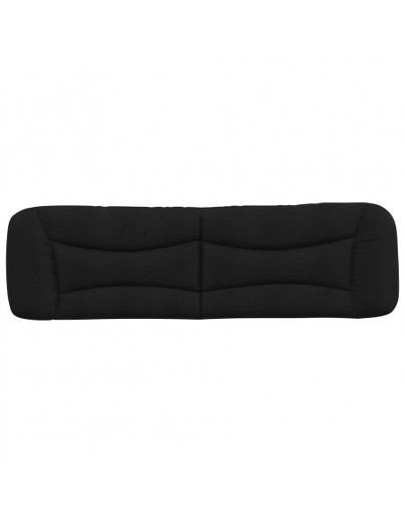 Cuscino Testiera Nero 180 cm in Tessuto