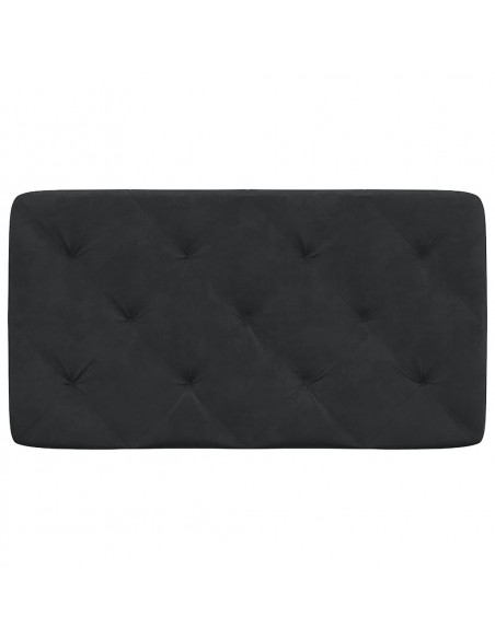 Cuscino Testiera Nero 80 cm in Velluto