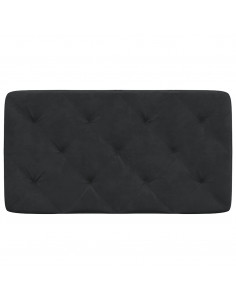 Cuscino Testiera Nero 90 cm in Velluto