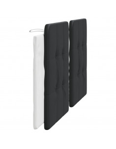 Cuscino Testiera Nero e Bianco 180 cm in Similpelle